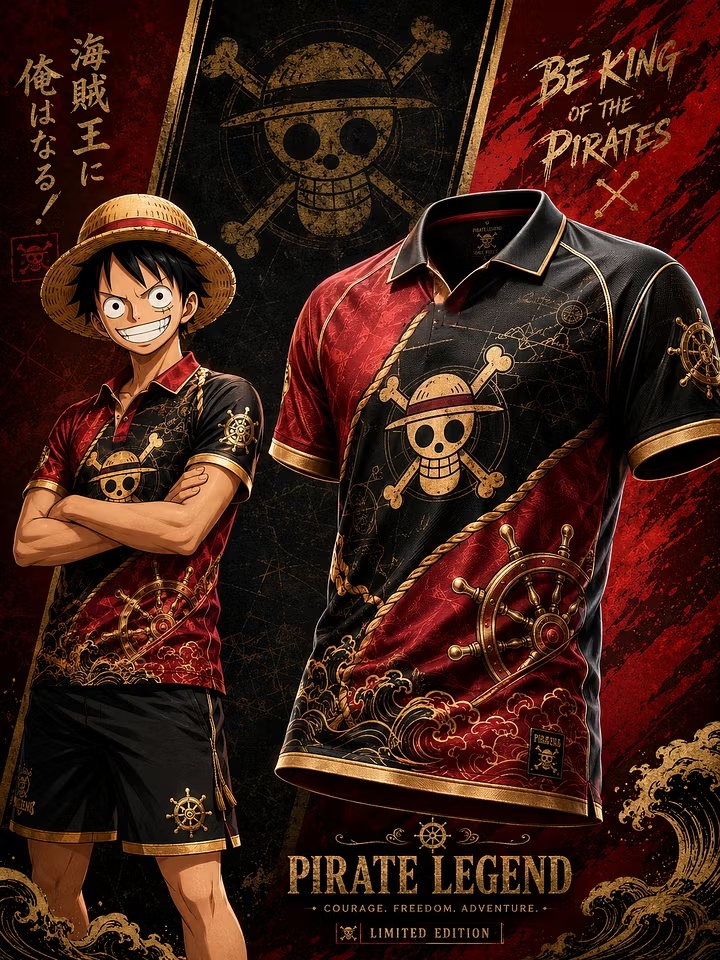 3D Printing Luffy - Nuovi Arrivi 2027: Tuta Sportiva Traspirante