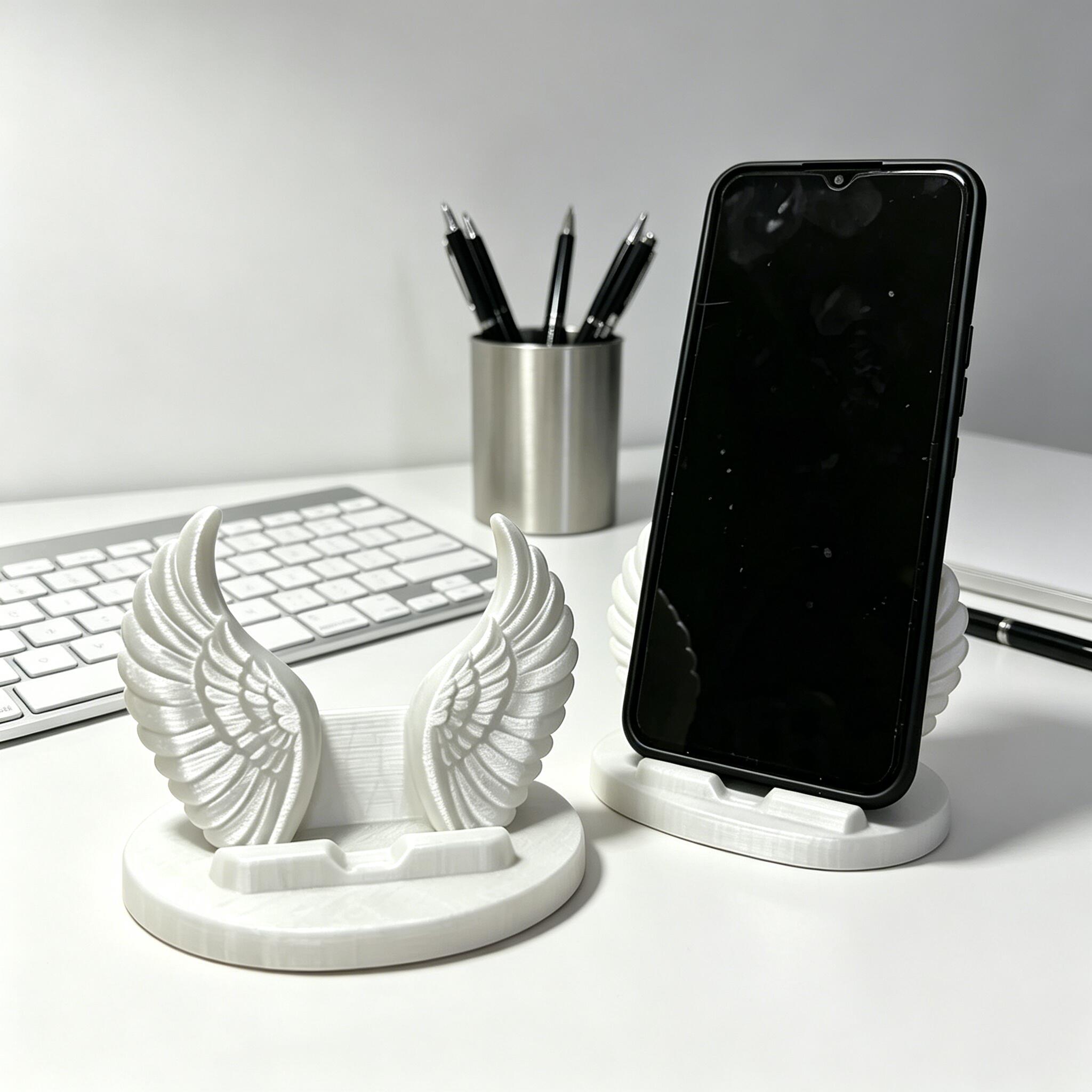 3D Printing Tablet - Supporto per telefono con ali d'angelo