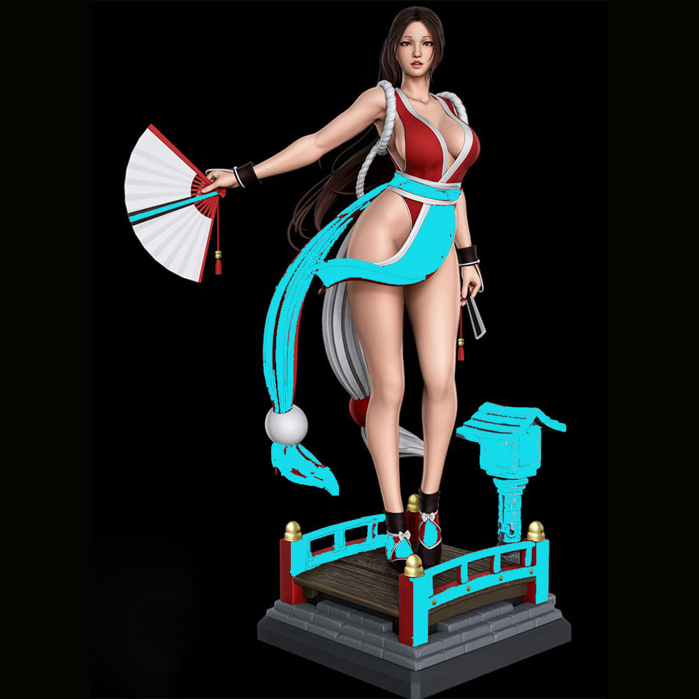 3D Printing Mockup - Statua in Resina di Ragazza Sexy