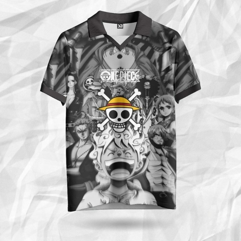 3D Printing Luffy - Maglietta Unisex Stile Baseball Vintage One