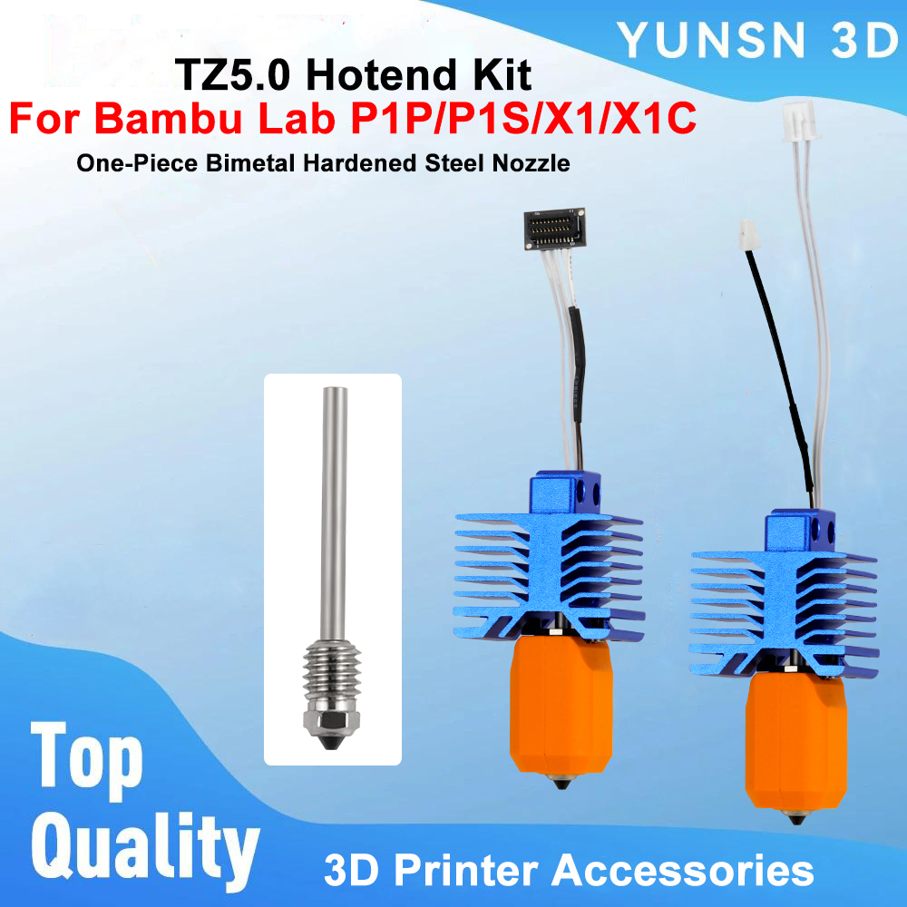 Nozzle 0.4Mm Hardened - Kit Hotend TZ5.0 per Bambu Lab