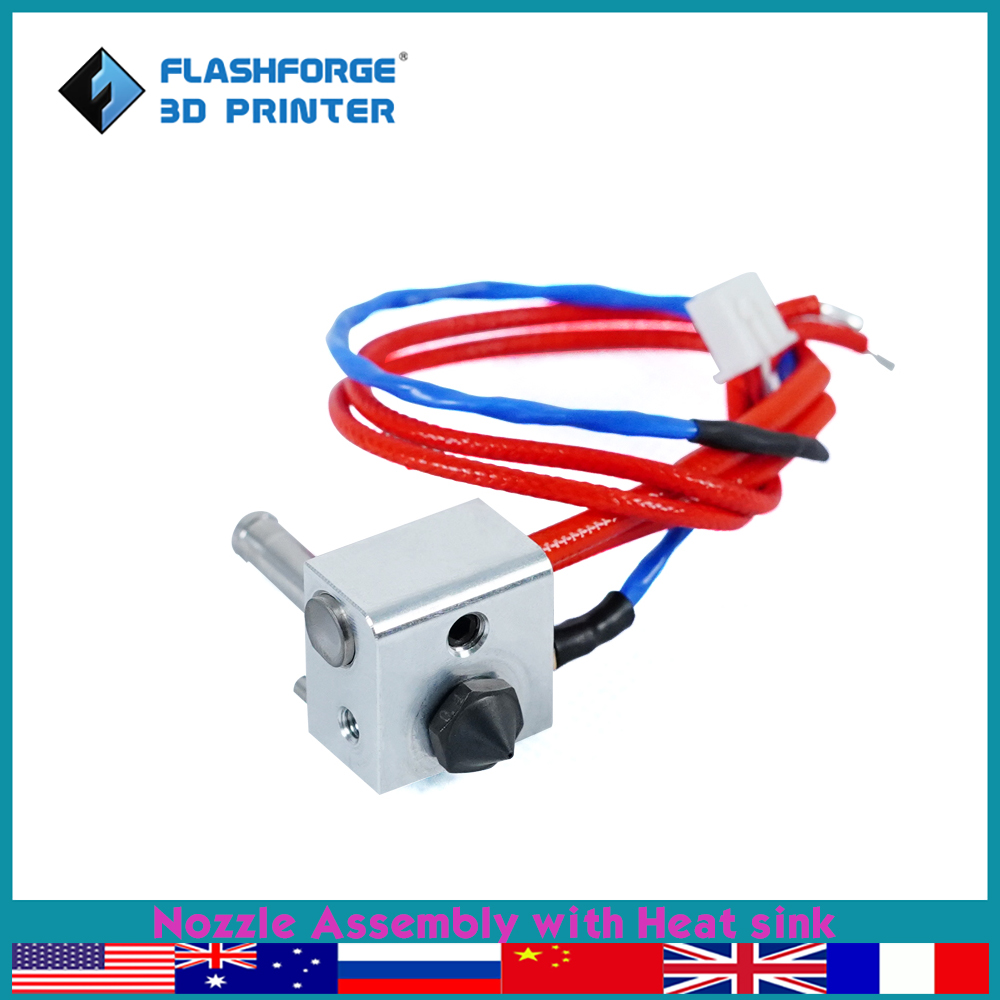 Nozzle 0.4Mm Hardened - FLASHFORGE Gruppo ugello con dissipatore di