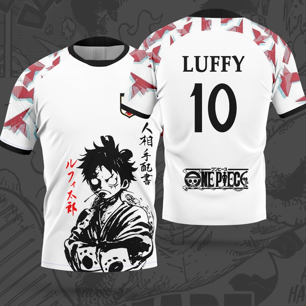 3D Printing Luffy - Maglia da Calcio Tema One Piece