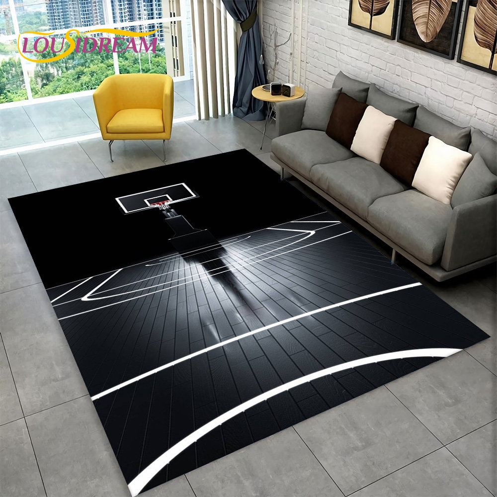3D Printing Tablet - 3D basket Cour Cartoon Area tappeto
