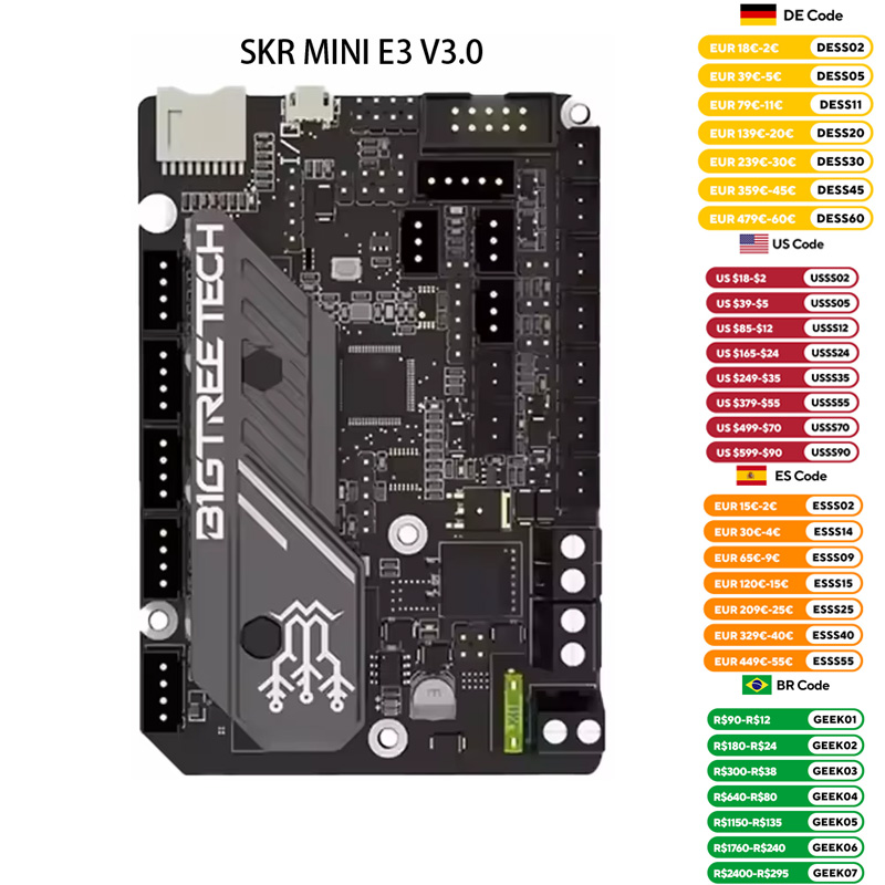 Ender 3 Upgrade Kit - BIGTREETECH SKR MINI E3 V3.0 Scheda