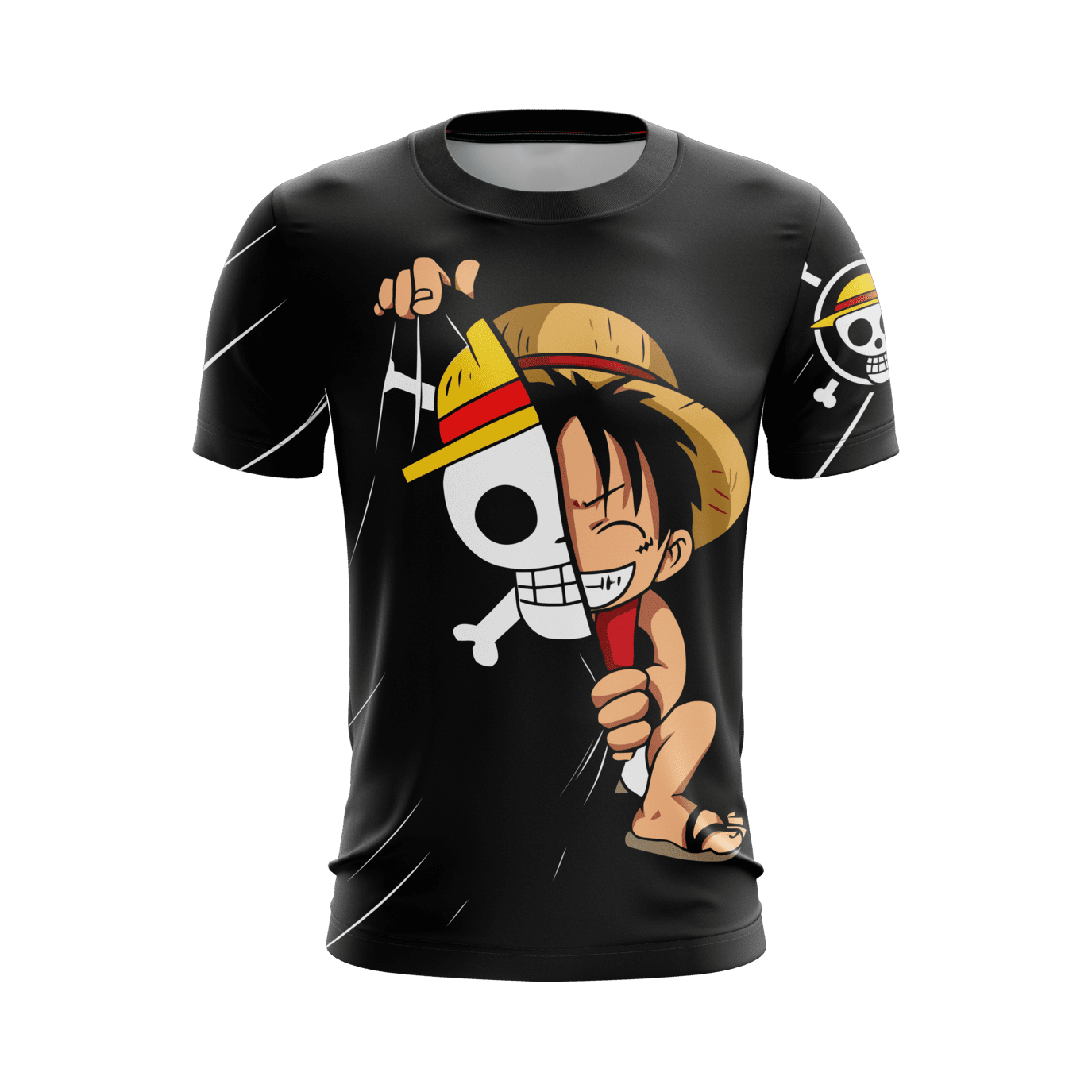 T-shirt a maniche corte con de - 3D Printing Luffy recensione e prezzo